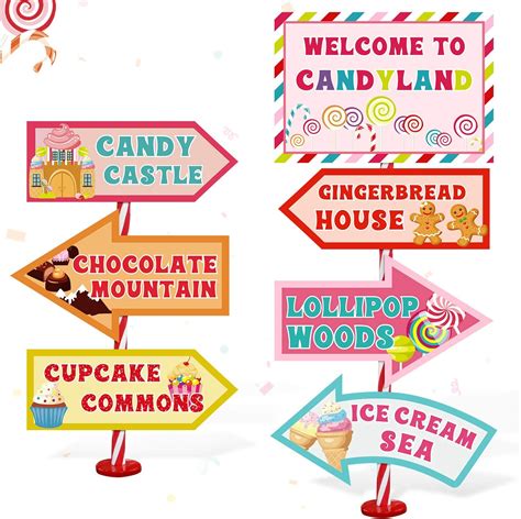 Printable Candyland Signs